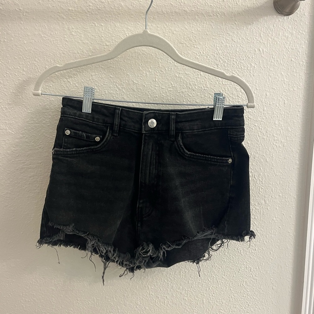 Zara Black Denim Shorts